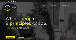 Desktop Screenshot of fusioneventstaffing.com