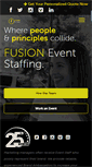 Mobile Screenshot of fusioneventstaffing.com