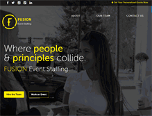 Tablet Screenshot of fusioneventstaffing.com